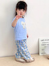 迪士尼寶寶女童套裝短袖夏季2025新款T恤洋氣韓版女孩兒童套裝格子兩件套 蝴蝶結(jié)套裝 140 建議130-140cm5-6歲 曬單實拍圖