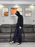 izzueit美式高街男士牛仔褲2025秋季新款潮牌街頭風(fēng)帥氣百搭直筒長(cháng)褲 曬單實(shí)拍圖