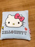 三麗鷗（SANRIO）牛奶絨hellokitty午休抱枕被子兩用二合一車(chē)載靠墊辦公室枕頭靠墊 大頭KT貓藍色 40cm*40cm 打開(kāi)105*145 曬單實(shí)拍圖