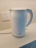 美的（Midea）電熱水壺食品級(jí)316L不銹鋼雙層無縫一體內(nèi)膽防燙燒水壺 1.7L自動(dòng)智能斷電開水壺SH17M301PRO 曬單實(shí)拍圖