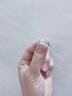 DAWO蝴蝶S925純銀戒指女氣質(zhì)溫柔百搭高級(jí)感開口食指戒ins風(fēng)輕奢指環(huán) 白金色 曬單實(shí)拍圖