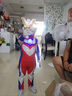 奧特曼衣服迪迦賽羅連體衣兒童cos服親子裝男女童演出服生日禮物 賽羅萊卡連體衣+99D觸摸頂配頭盔 120 【兒童M碼】適合110-120 曬單實(shí)拍圖