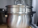 邁巴勒不銹鋼微壓蒸鍋燜煮鍋無涂層煮粥燉菜鍋26CM大容量微壓鍋灶具通用 曬單實拍圖