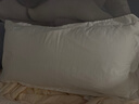 麗思卡爾頓五星級酒店白鵝絨枕芯  羽絨枕單人純棉枕頭 側睡適中枕 四季通用 51x91 cm（單只+保護套） 曬單實(shí)拍圖