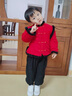 G.DUCKKIDS小黃鴨童裝拜年服男童套裝冬季兒童過(guò)年衣服中式唐裝兩件套小男孩 酒紅色 90 cm建議身高85-95cm 曬單實(shí)拍圖