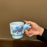 旺佰福迪士尼史迪仔家用陶瓷馬克杯疊疊杯子套裝家用情侶水杯女中秋禮物 【禮盒+禮袋】史迪仔小爪爪疊疊杯 曬單實(shí)拍圖