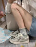 爾山集小眾復古銀色板鞋女ins潮2025新款設計感透氣平底百搭運動(dòng)休閑鞋 小眾銀色板鞋 37 曬單實(shí)拍圖