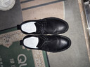 新款男鞋真皮厚底軟底軟皮舒適休閑鞋子圓頭系帶男士商務(wù)休閑皮鞋 黑色系帶 41 (255mm) 曬單實(shí)拍圖