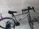 PHILLIPS公路車(chē)自行車(chē)成人賽車(chē)變速碟剎男女青少年學(xué)生城市通勤內走線(xiàn)單車(chē) 皓月灰【彎把】 M碼【適合身高165~185cm】 21速標準版 曬單實(shí)拍圖
