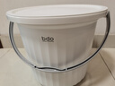 bdo加厚塑料臉盆水桶帶蓋3件套提水桶洗澡桶洗衣桶泡腳桶學(xué)生宿舍14L 曬單實(shí)拍圖