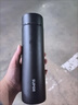 蘇泊爾（SUPOR）保溫杯男士智能顯溫水杯316L不銹鋼茶水分離泡茶杯送禮物車(chē)載杯子 曜石黑-500mL【觸屏顯溫】 曬單實(shí)拍圖