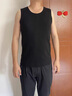 雅鹿男士保暖背心男加絨德加厚秋冬季無袖打底衫雙面磨絨無痕內(nèi)衣2件 【保暖背心】深空藍(lán)+深灰 2XL 【建議體重150-180斤】 曬單實拍圖
