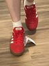 adidas「T頭鞋」VL COURT復古休閑板鞋德訓鞋男女阿迪達斯輕運動(dòng) 淺猩紅/暖香草色/黃色   38 曬單實(shí)拍圖