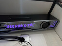 漫步者（EDIFIER）花再Halo SoundBar電腦音響藍牙5.4音箱 家用桌面深淵鏡游戲音響長條有線音箱隱藏麥MAX生日禮物 Halo Soundbar破界黑 精致桌搭 曬單實拍圖