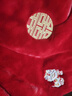 迪士尼（Disney）喜字結(jié)婚毛毯大紅色新婚慶云毯子春秋雙人蓋毯陪嫁送禮絨毯紅被子 拜天地大紅薄款云毯(約6斤) 200cmx230cm(送繡花包裝) 曬單實(shí)拍圖