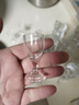 CLITON白酒杯分酒器套裝一口杯高腳玻璃小酒杯帶把分酒壺烈酒杯6壺8杯 曬單實拍圖