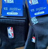 NBA襪子男士夏季休閑運動(dòng)襪吸汗無(wú)骨精梳棉襪刺繡訓練跑步籃球襪3雙 曬單實(shí)拍圖