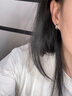 潮宏基 鉑金耳環(huán)女士耳圈耳飾送女友生日禮物單只款 計價(jià)工費100元 約1.7g（單只款） 曬單實(shí)拍圖
