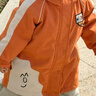 papa爬爬冬季兒童棉服兩件套男女寶寶連帽中長款外出保暖 橘紅色 100 cm 曬單實拍圖