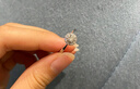喜鉆現貨鉆戒女鉑金鉆石戒指群鑲鉆戒求婚戒指婚戒送女友生日禮物 現貨-鉑金共30分H色SI 曬單實(shí)拍圖