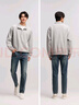 森馬（Semir）森柔|牛仔褲男冬季復古水洗小腳褲時(shí)尚百搭通勤長(cháng)褲103724124108 曬單實(shí)拍圖