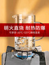 領(lǐng)臣（LINGCHEN）量杯帶刻度1000ml高硼硅玻璃杯子食品級耐高溫家用廚房水杯容量杯 曬單實(shí)拍圖