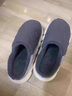 DFBK德國棉拖鞋男士大碼防水厚軟底防滑冬季保暖加絨外穿室內居家 深灰【布 防風(fēng)防水更保暖】 40-41 適合39-40 曬單實(shí)拍圖