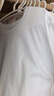 拇指白小T二代白色短袖T恤男女春夏三防純棉白小丅打底衫上衣 白色男款 2XL 曬單實(shí)拍圖