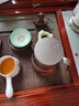 尚明玻璃內(nèi)膽磁旋飄逸杯泡茶壺茶水分離過濾沖茶具套裝家用辦公沏茶壺 槍黑色800ml 曬單實(shí)拍圖