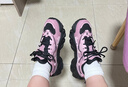斐樂(lè )（FILA）官方女鞋老爹鞋運動(dòng)鞋新款貓爪鞋5代復古休閑鞋 微風(fēng)紫/紅褐玫瑰-ZN 36 曬單實(shí)拍圖