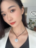 七彩云南翡翠平安扣吊墜玉墜玉佩男女款玉石掛件項鏈節日禮物 平安扣380系列 曬單實(shí)拍圖