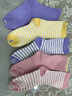 蕉內311S兒童襪子男女童精梳棉透氣寶寶大童7A抗菌彩色中筒春秋5雙裝 曬單實(shí)拍圖