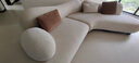 歐梵登奶油風(fēng)弧形異形沙發(fā)服裝店美容院店鋪民宿酒店休息區接待會(huì )客洽談 抱抱椅+三人位沙發(fā)+茶幾 送抱枕 抗菌磨砂絨+45D高密度回彈海綿 曬單實(shí)拍圖