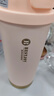 富光拾喜（FUGURNG BESTJOY）保溫杯咖啡杯男女士陶瓷內(nèi)膽隨行杯學(xué)生吸管水杯子 粉色520ml 曬單實(shí)拍圖