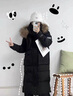啄木鳥（TUCANO）500克鵝絨極寒服男情侶過膝羽絨服女加厚東北零下40度哈爾濱防寒 黑色 【抗寒零下40度】 XL 【鵝絨455g】貉子真毛領(lǐng) 曬單實(shí)拍圖