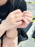 中國黃金（CHINA GOLD）黃金戒指女足金穗穗平安素金指環(huán)情人節實(shí)用生日禮物送女友老婆 麥穗戒指 約1.9g【刻字代寫(xiě)賀卡】 曬單實(shí)拍圖