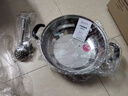 美廚（maxcook）304不銹鋼火鍋26cm 湯鍋電磁爐火鍋復(fù)底帶蓋 送一對火鍋勺MH-26 曬單實拍圖