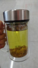 富光雙層玻璃杯支持團購定制泡茶杯辦公杯帶把 大容量男女水杯子580ML 曬單實(shí)拍圖