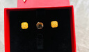 周六福爆閃方糖黃金耳釘耳飾女七夕情人節(jié)禮物計(jì)價(jià)A0913173一對(duì)約2.11g 曬單實(shí)拍圖
