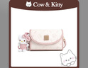 南途Cow& Kitty精致甜美小方包女新款輕奢小眾時(shí)尚印花單肩可愛斜挎包 8020櫻花粉 曬單實(shí)拍圖