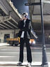 杉努沖鋒外套男春秋季廓形三防美式高街飛行服寬肩立領(lǐng)短款工裝夾克 J5296黑色 XL 曬單實(shí)拍圖