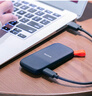 閃迪（SanDisk） Type-C接口小巧便攜高速SSD移動固態(tài)硬盤E30存儲USB3.2Gen2 E30-黑色標(biāo)準(zhǔn)版 1TB(讀數(shù)高達(dá)800MB/S)送數(shù)據(jù)線收納包 曬單實(shí)拍圖