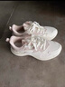 安踏漫步丨跳繩女鞋跑鞋休閑鞋減震跑步鞋女 象牙白/藕灰-6 36.5 曬單實(shí)拍圖