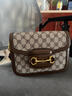 MK&GN奢侈品女包mk女包2025新款包包輕奢大牌1955馬鞍包單肩包斜挎包女 棕色小號(長(cháng)22CM,高15CM) 曬單實(shí)拍圖