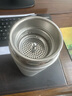 JRINKTEEA日本品牌茶水分離保溫杯316不銹鋼無縫內膽泡茶杯男士燜茶杯戶外 冰裂銀升級款Q9帶隔檔500ml 曬單實拍圖