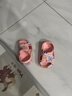 巴布豆兒童拖鞋男童女童洞洞鞋沙灘鞋寶寶涼鞋幼兒涼拖夏季 蝦粉 140碼 曬單實(shí)拍圖