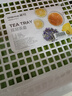茶花（CHAHUA）塑料長方形茶盤托盤簡約排水家用創(chuàng)意功夫茶具瀝水盤雙層加厚置物 雙層大號瀝水_新款綠 1只 曬單實(shí)拍圖