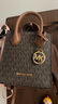 MICHAEL KORS【李佳琪直播間同款】禮物MK女包MERCER琴譜包迷你深棕/橡果棕 曬單實(shí)拍圖