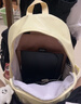 JINSHIWQ書(shū)包女初中生高中生簡(jiǎn)約百搭雙肩包日系純色休閑男大學(xué)生輕便背包 曬單實(shí)拍圖
