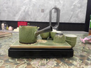 瀾春江窯變茶具套裝中式復(fù)古陶瓷儲水式茶盤茶杯側(cè)把壺功夫茶具家用送禮 星空翠綠-側(cè)把壺13件套 【高檔禮盒裝】 曬單實拍圖